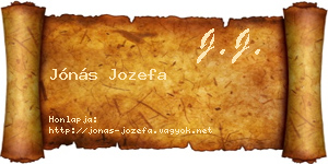Jónás Jozefa névjegykártya
