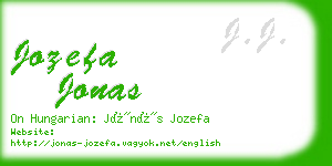 jozefa jonas business card